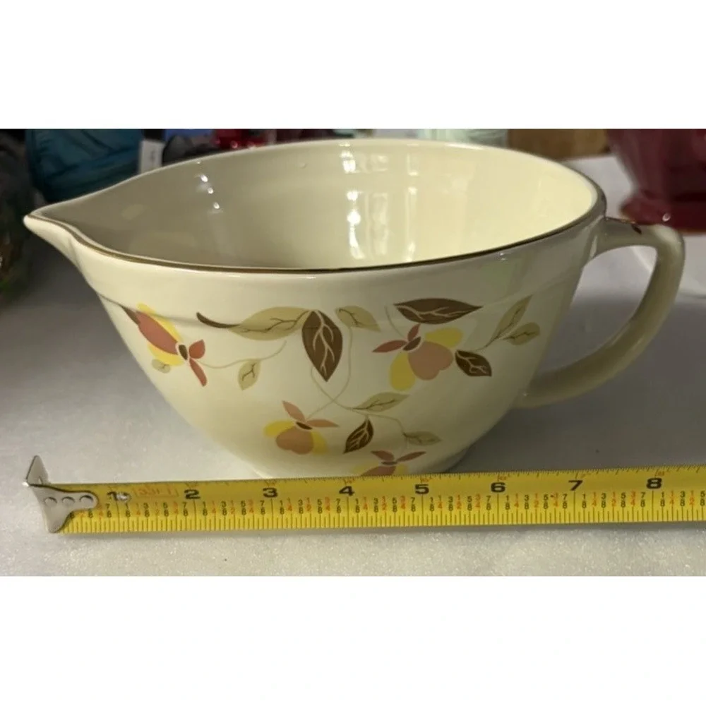 Vintage Hall China Autumn Leaf Batter Bowl China Specialties Limited Edition 9